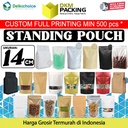 Standing Pouch Variasi Ukuran 14cm Plastik Klip Kemasan Sealer Makanan