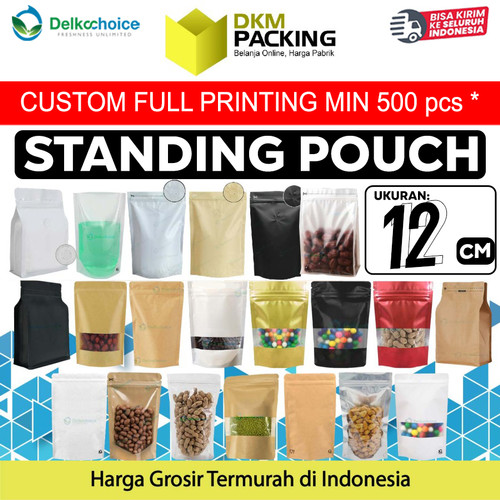 Plastik Klip Kemasan SMALL Ukuran 12cm Standing Pouch Sealer Makanan