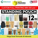 Standing Pouch SMALL Ukuran 12cm Plastik Klip Kemasan Sealer Makanan