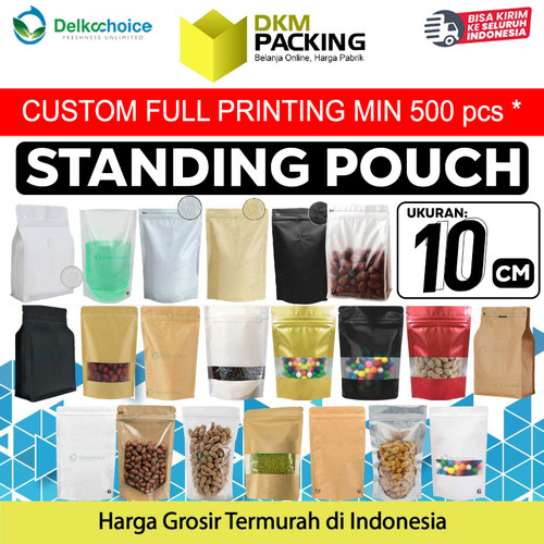 Plastik Klip XTRA SMALL Ukuran 10cm Standing Pouch Kemasan Makanan