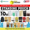 Standing Pouch XTRA SMALL Ukuran 10cm Plastik Klip Kemasan Makanan