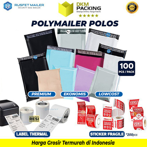 Polymailer PACK Putih Amplop Plastik Packing Online Shop EKONOMIS