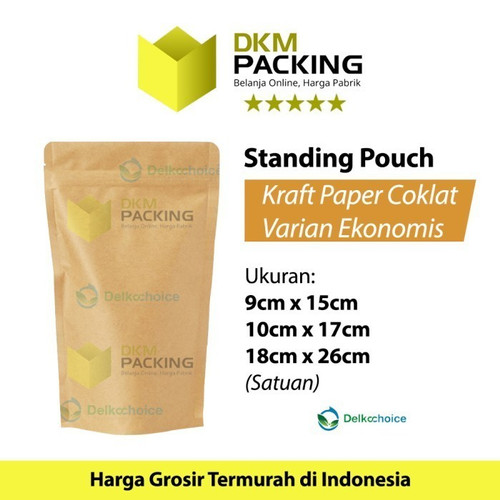 Plastik Klip Kraft Paper Ekonomis FULL ZIPLOCK DELKOCHOICE
