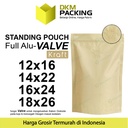 Plastik Klip Makanan Full Metalize Foil Ziplock Standing Pouch