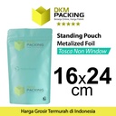 Plastik Klip 16x24cm Tosca Full Metalize Foil Ziplock Standing Pouch