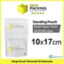 Standing Pouch 10x17 ZIPLOCK Plastik Klip White Kraft FULL DELKOCHOICE