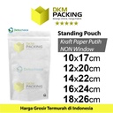 Plastik Klip White Kraft Non Window Standing Pouch ZIPLOCK DELKOCHOICE