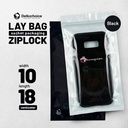 Plastik Klip ZIPLOCK BAG 10x18CM BLACK Kemasan Aksesoris DELKOCHOICE