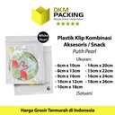 Plastik Klip ZIPLOCK Bag 6x10CM PEARL Kemasan Aksesoris DELKOCHOICE