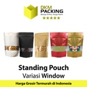Standing Pouch Window Plastik Klip Ziplock Sealer Makanan