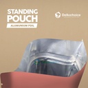 Standing Pouch Ziplock 14x22cm Plastik Klip Makanan Full Metalize Foil