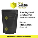 Standing Pouch 12x20cm Full Metalize Foil Ziplock Plastik Klip Makanan
