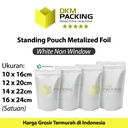 Standing Pouch Full Metalize Foil Ziplock Plastik Klip Makanan