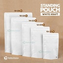 Standing Pouch 16x24 ZIPLOCK Plastik Klip White KRAFT FULL DELKOCHOICE