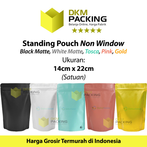 Standing Pouch Variasi Ukuran 14cm Plastik Klip Kemasan Sealer Makanan