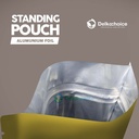 Standing Pouch Ziplock 12x20cm Plastik Klip Makanan Full Metalize Foil