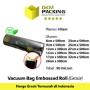 Plastik Vacuum BLACK Emboss Roll 20x500cm Vakum Embossed DELKOCHOICE
