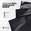 Plastik Vacuum BLACK EMBOSS BAG 17x25cm Vakum Embossed DELKOCHOICE