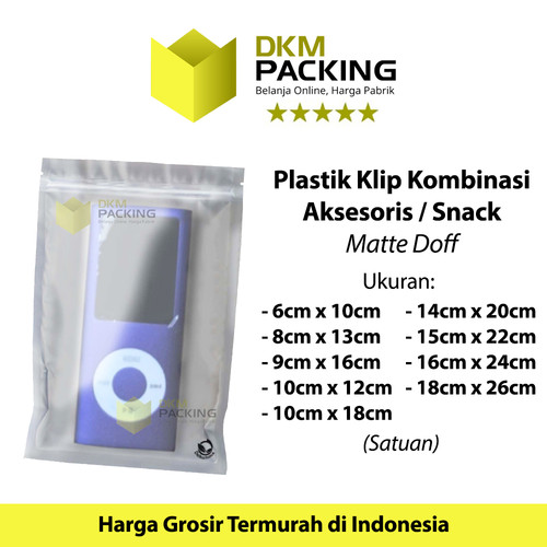 Plastik Klip ZIPLOCK Bag Kemasan Aksesoris Snack DELKOCHOICE TERMURAH