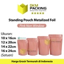 Plastik Klip Makanan Full Metalize Foil Ziplock Standing Pouch