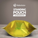 Plastik Klip 16x24cm Gold Full Metalize Foil Ziplock Standing Pouch