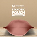 Plastik Klip 14x22cm Pink Full Metalize Foil Ziplock Standing Pouch