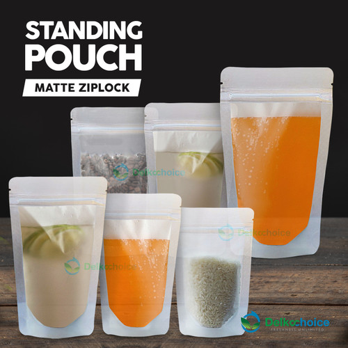 Standing Pouch Variasi Ukuran 16cm Plastik Klip Kemasan Sealer Makanan