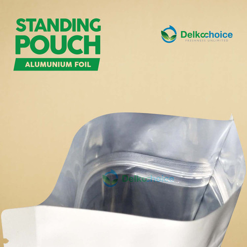 Standing Pouch Ziplock 16x24cm Plastik Klip Makanan Full Metalize Foil