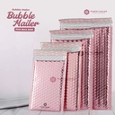 AMPLOP BUBBLE MAILER PINK ROSE GOLD 18X27 BUBBLE WRAP ENVELOPE RUSFET