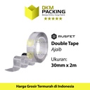 NANO MAGIC SUPER KUAT DOUBLE TAPE 30mm x 2m STRONG ADHESIVE REUSABLE