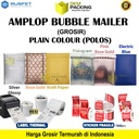 AMPLOP BUBBLE MAILER POLOS BUBBLE WRAP ENVELOPE PLAIN RUSFET TERMURAH