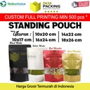 Plastik Klip Standing Pouch Window Ziplock Sealer Makanan Varian
