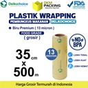 Plastik Cling Wrap 35cm x 500m FOOD GRADE BIRU Food Wrapping /SATUAN
