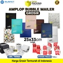 AMPLOP BUBBLE MAILER 25x33cm WRAP ENVELOPE RUSFET PREMIUM /SATUAN