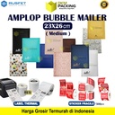 AMPLOP BUBBLE MAILER 23x26cm WRAP ENVELOPE RUSFET PREMIUM /SATUAN