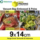 Plastik Vacuum Bag 9x14cm POLOS dan EMBOSS Vacum Vakum Sealer /SATUAN