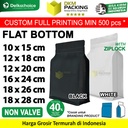 Plastik Klip Flat Bottom 16x24cm Standing Pouch Ziplock Kemasan