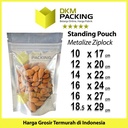 Plastik Klip Alumunium Standing Pouch Ziplock Sealer Kemasan Makanan