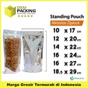 Standing Pouch Alumunium Plastik Klip Ziplock Sealer Kemasan Makanan