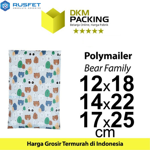 Amplop Plastik Packing Polimailer Polymailer Bear Friend /SATUAN