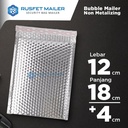 AMPLOP BUBBLE MAILER SILVER GLOSSY BUBBLE WRAP ENVELOPE PREMIUM/SATUAN