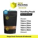 Plastik Klip Standing Pouch Window Ziplock Black Sealer Makanan