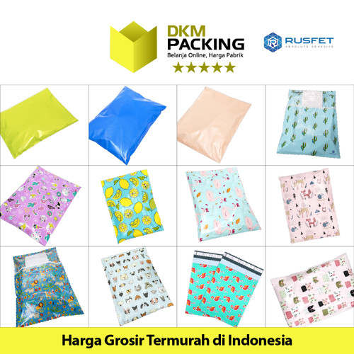 Amplop Plastik Packing Polymailer Polimailer Motif dan Polos /SATUAN