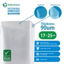 Plastik Vacuum Bag 17x25cm POLOS / EMBOSS Vacum Vakum Sealer /SATUAN
