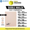 AMPLOP BUBBLE MAILER WRAP ENVELOPE RUSFET SOFT PINK MATTE MURAH SATUAN