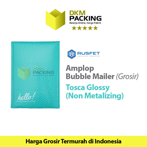 AMPLOP BUBBLE MAILER WRAP ENVELOPE RUSFET TOSCA PREMIUM MURAH /SATUAN