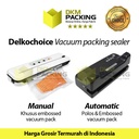 Mesin Vacuum Plastik Alat Packing Sealer Makanan DELKOCHOICE PREMIUM