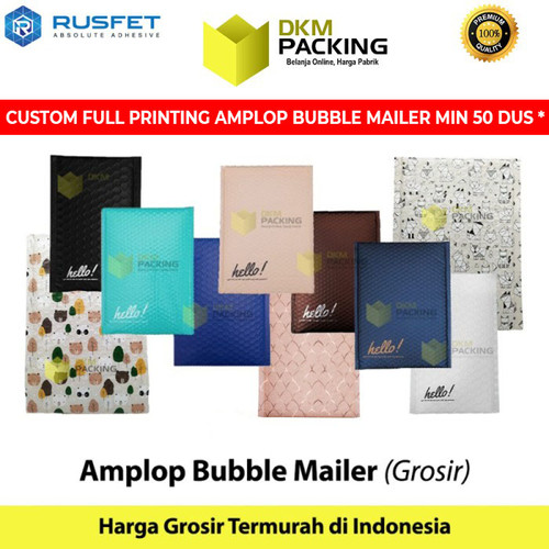AMPLOP BUBBLE MAILER WRAP ENVELOPE RUSFET PREMIUM TERMURAH /SATUAN