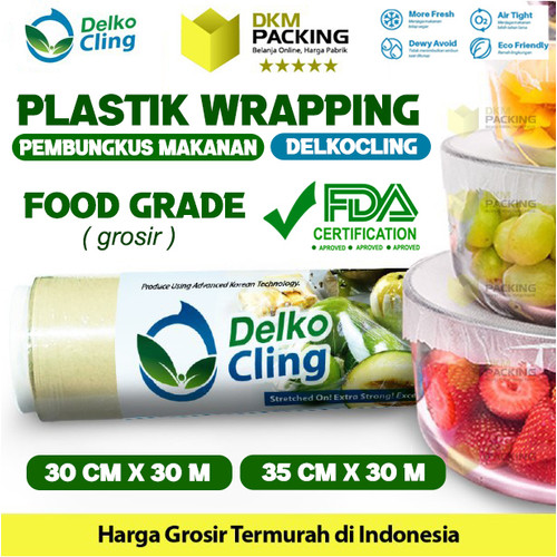 Plastik Cling Wrap Food Wrapping Pembungkus Makanan DELKO CLING /ROLL