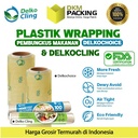 Plastik Cling Wrap FOOD GRADE Hijau Food Wrapping DELKOCHOICE /SATUAN